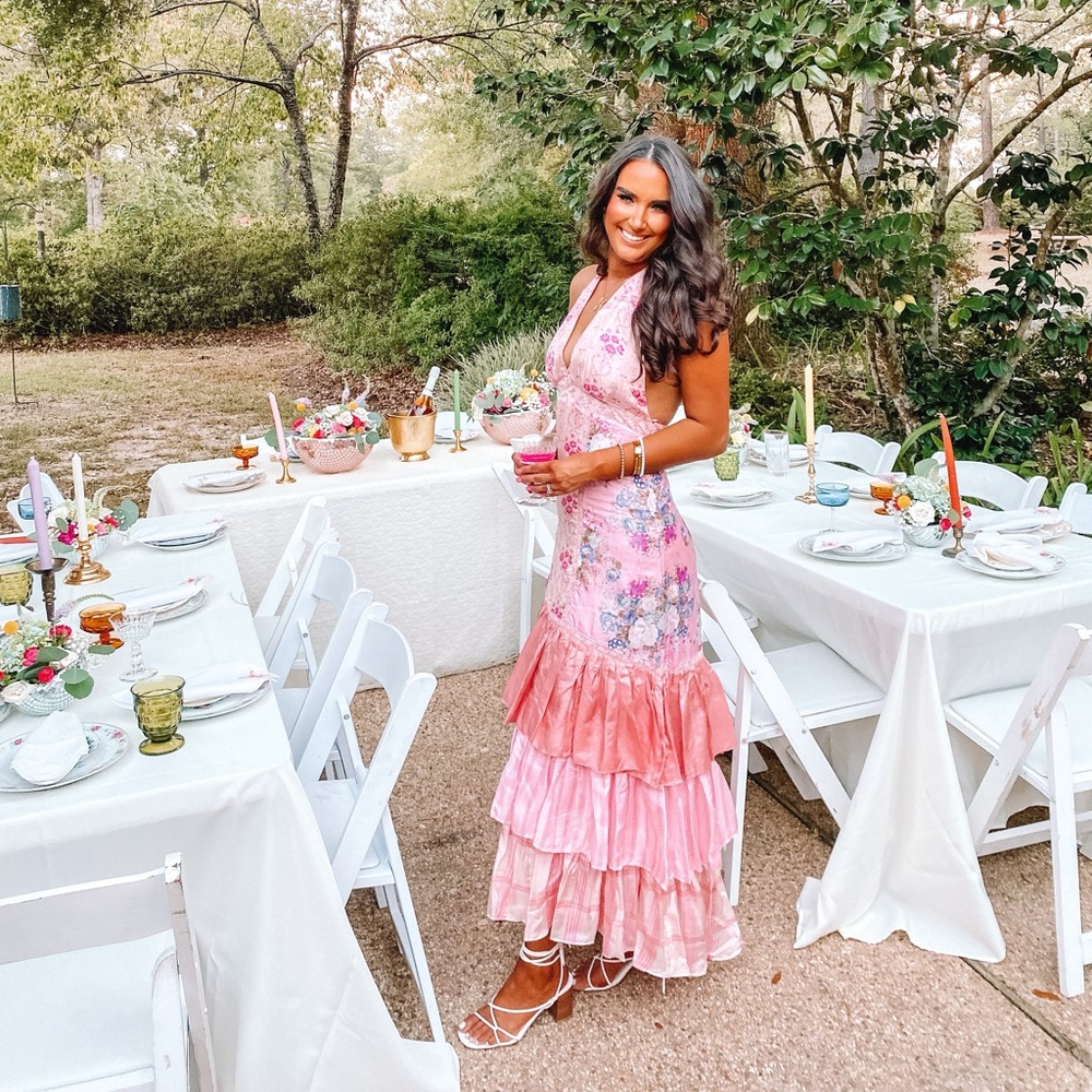 Love Shack Fancy Sicilia Dress Pink Size 2